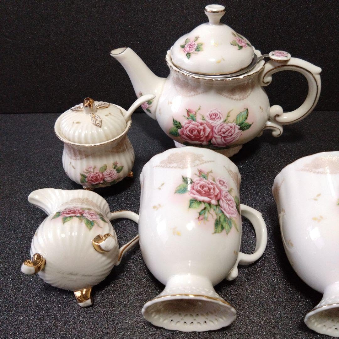 ベンジャロン焼き〕ティーセット （ゾウ：箱付き） ベンジャロン焼き